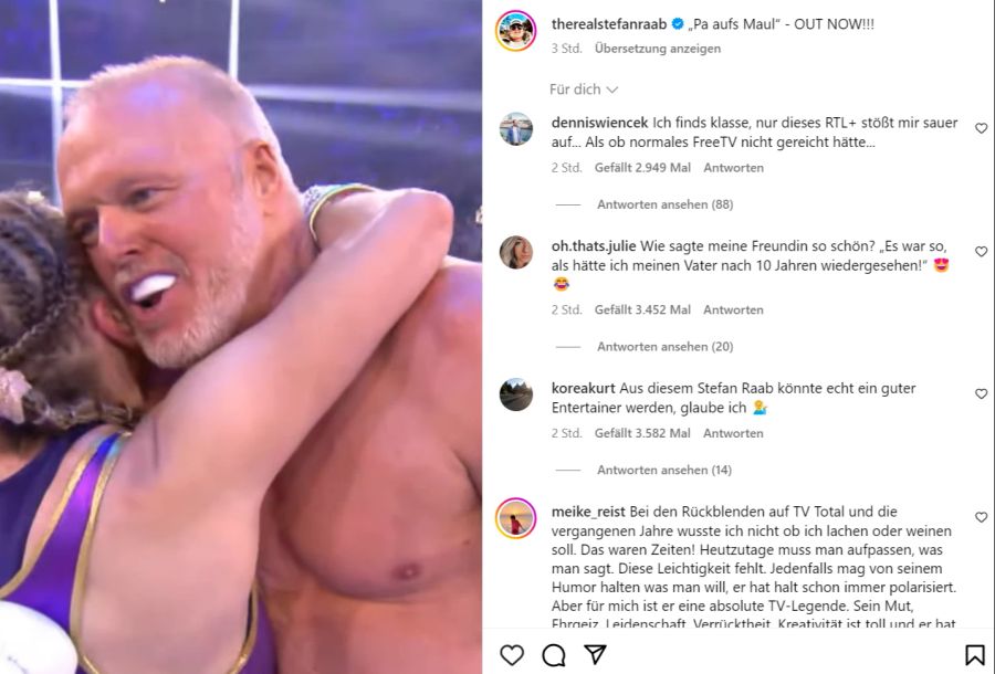 stefan raab umarmt regina halmich