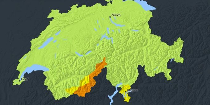Der Bund warnt noch bis Donnerstagabend um 18 in verschiedenen Walliser Regionen vor Unwetter der Gefahrenstufe 3 («erhebliche Gefahr»). Unwetterwarnung