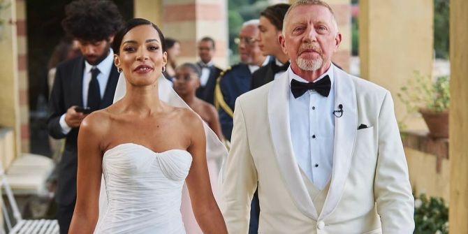 Lilian de Carvalho Monteiro und Boris Becker