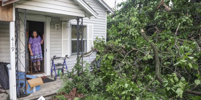 In den USA haben Stürme schwere Schäden verursacht. unwetter