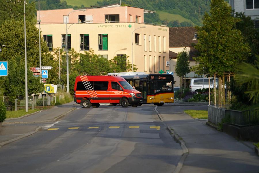 Der Verkehr stand still.