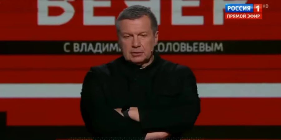Der ehemalige US-Präsident Donald Trump sei schuld an der Eskalation im Nahen Osten, behauptet der russische TV-Star Wladimir Solowjow in einer Sendung.