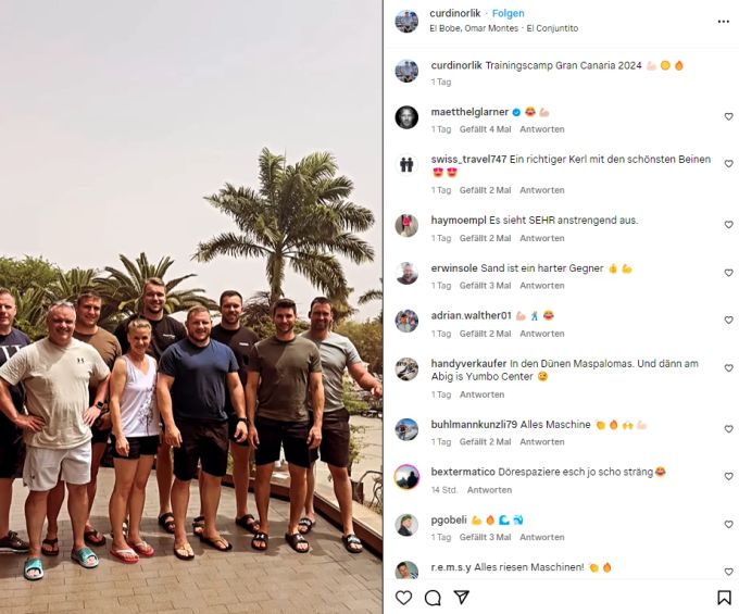 Die Berner Schwinger posieren für ein Gruppenfoto. Schwingen