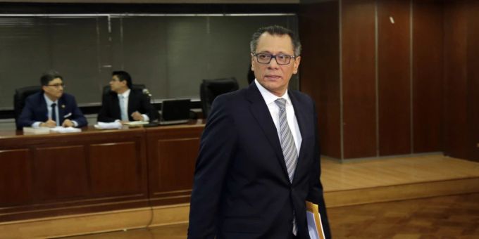 Mexiko gewährte dem wegen Korruption verurteilten ehemaligen ecuadorianischen Vizepräsidenten Jorge Glas in seiner Botschaft in Quito Asyl. (Archivbild) ecuador