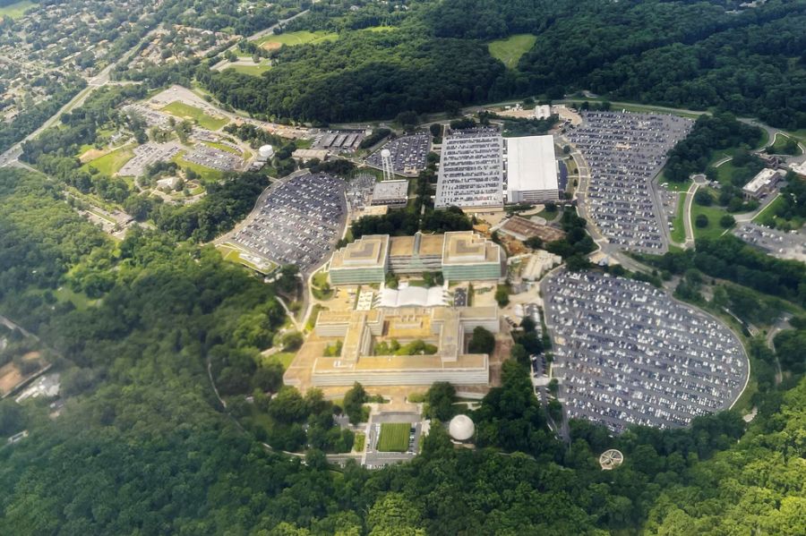 Das Hauptgebäude der CIA in McLean, Virginia.