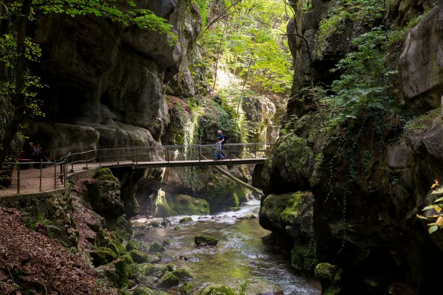 Wollen Sie sich mal verzaubern lassen? Die mystische Taubenlochschlucht erreichen Sie bequem ab Biel. Der familienfreundliche Weg durch die romantische Schlucht bietet an heissen Tagen angenehme Kühle und hinterlässt dank seiner magischen Atmosphäre unvergessliche Eindrücke.