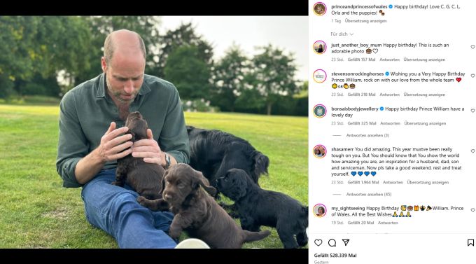 Prinz William feiert Geburtstag. Prinz William