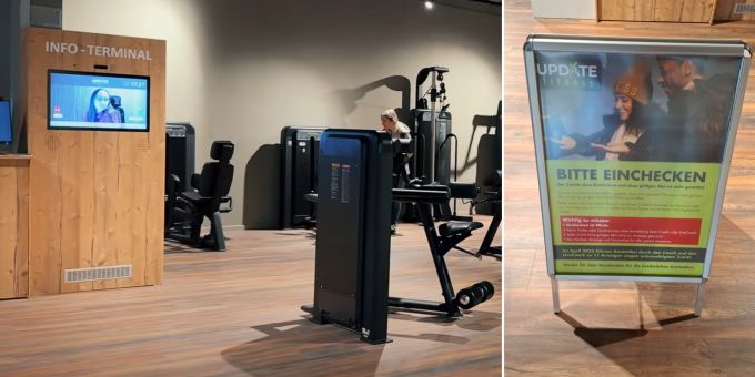 Bei Update-Fitness muss man sich am Infoterminal einchecken. Doch einige machen das nicht – und trainieren sogar ohne gültiges Abo. Update Fitness