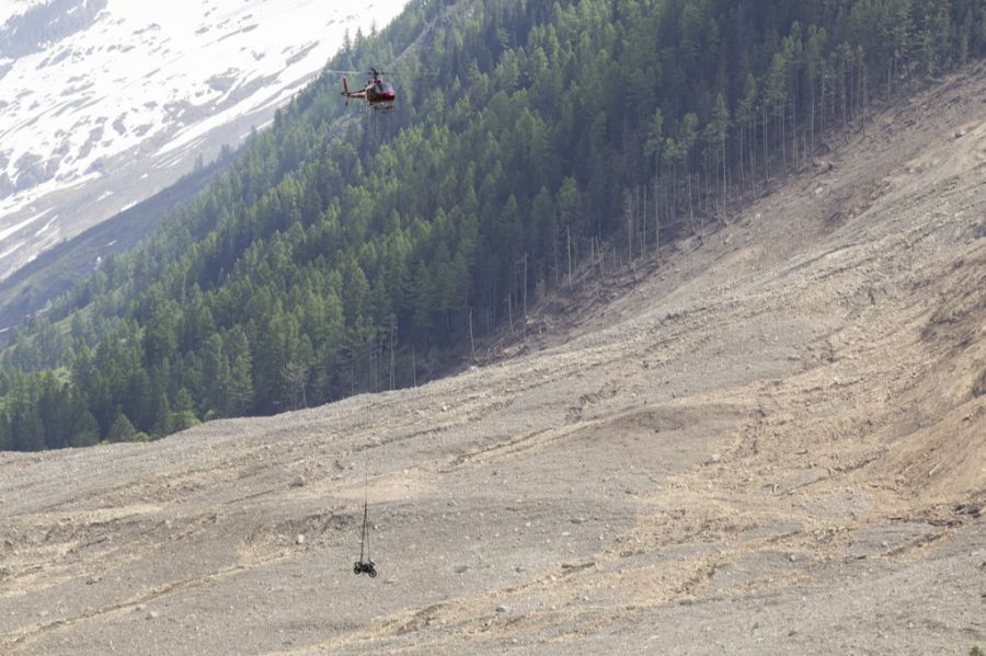 Der Bergsturz hat das Walliser Dorf verschwinden lassen.