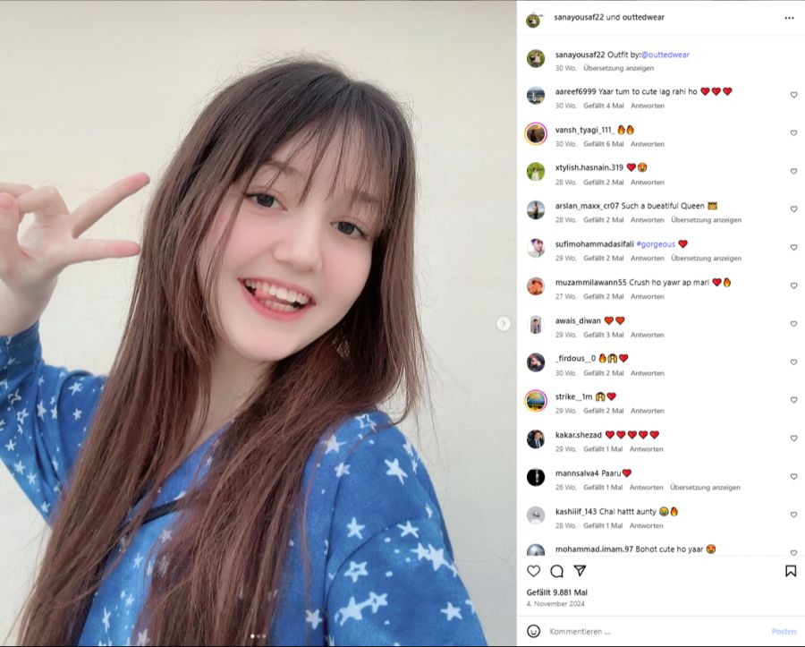 Die Influencerin setzte sich unter anderem für Frauenrechte ein.