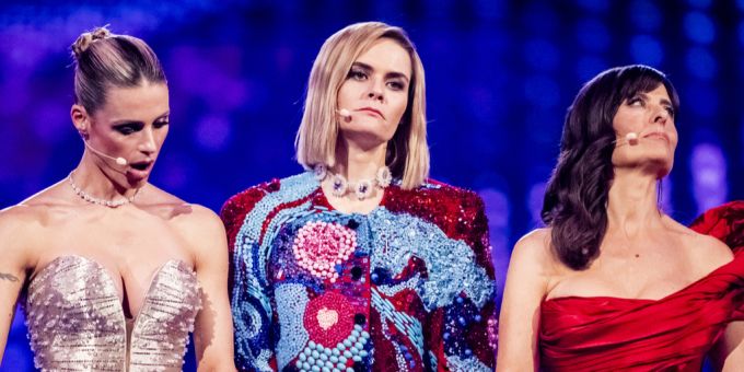 Michelle Hunziker, Hazel Brugger und Sandra Studer wollten nach der ESC-Moderation noch an der Afterparty anstossen – doch daraus wurde nichts. Hazel Brugger