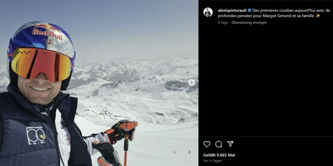 Alexis Pinturault gedenkt der verstorbenen Margot Simond (†18). Alexis Pinturault