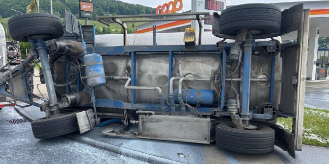 Milch ausgelaufen