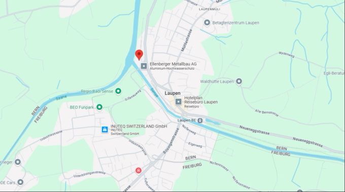 Hier fand der Scherben-Vandalismus in Laupen statt. Laupen