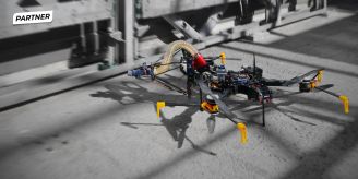 Schweizer Technologie - Bauen mit fliegenden Robotern