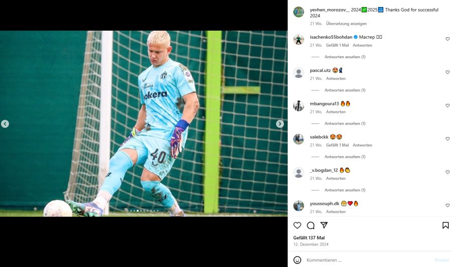 Yevhen Morozov FC Zürich
