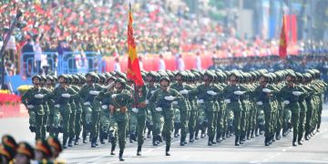 Vietnam Kriegsende Militärparade