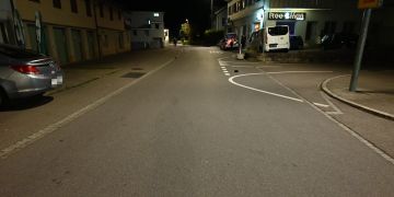 Unfallstelle in Bazenheid