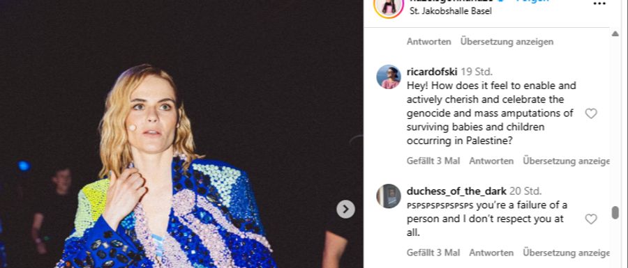 Auf Social Media schlägt Hazel Brugger derzeit viel Kritik entgegen.