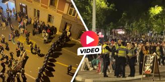 Demo aufgelöst - Tausende ESC-Besucher feiern Freinacht in Basel