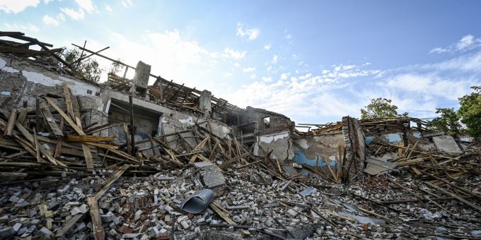 Die Stadt Myrnohrad ist schon in der Vergangenheit durch russischen schwer zerstört worden. (Archivbild). Myrnohrad