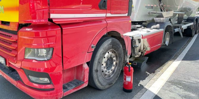 Dieseltank beschädigt