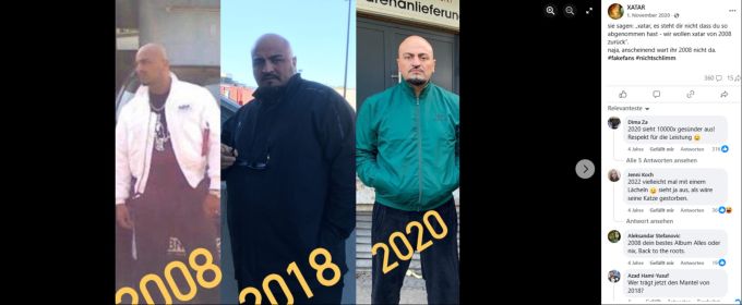 Vor seinem Tod im Alter von 43 Jahren nahm Rapper Xatar massiv ab. Xatar abgenommen 43 Jahren