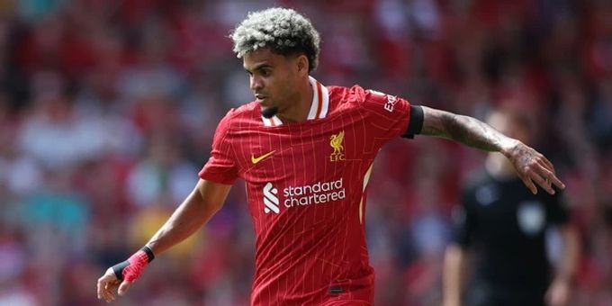 Luis Diaz spielt seit 2022 in Liverpool. Jetzt steht er offenbar auf der Wunschliste des FC Barcelona. Luis Diaz FC Barcelona