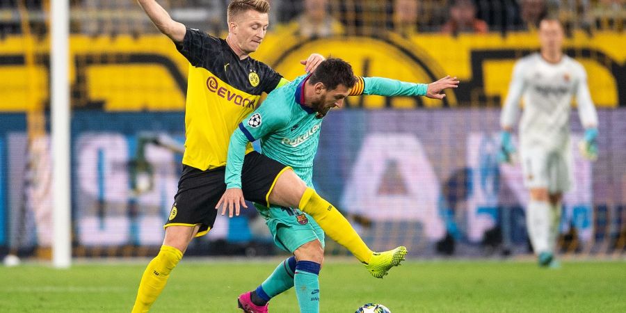 In der Champions League trafen Reus und Messi nur sehr selten aufeinander.