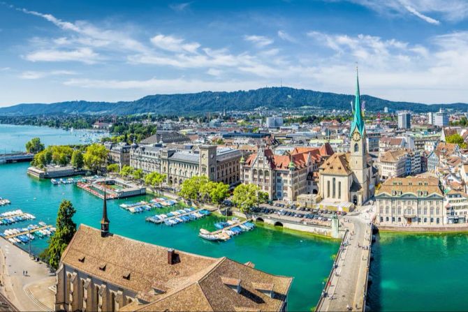 Zürich Stadt Altstadt See