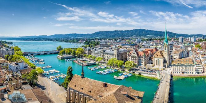 Zürich Stadt Altstadt See