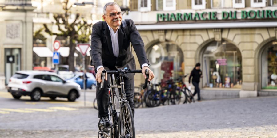 Staatsrat Jean-François Steiert will Freiburg zu einem Velokanton machen. (Archivbild)