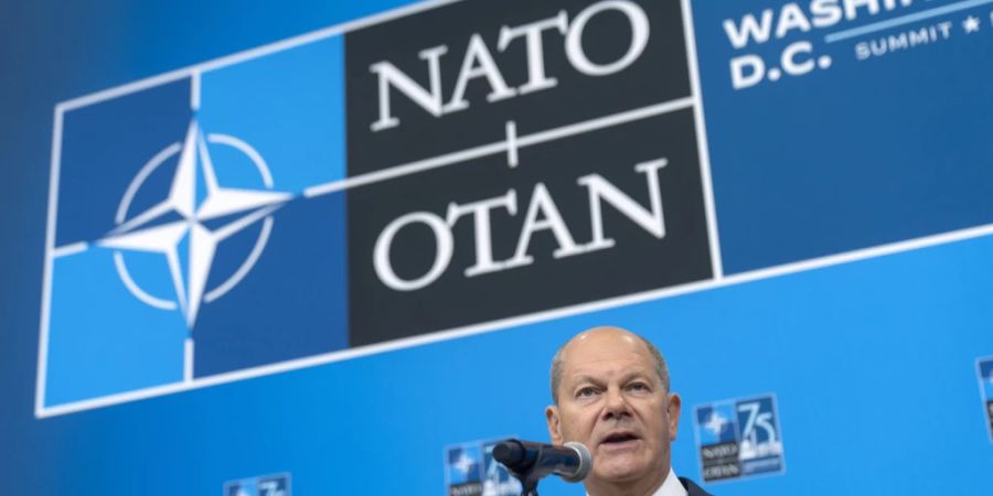 Olaf Scholz Nato Washington