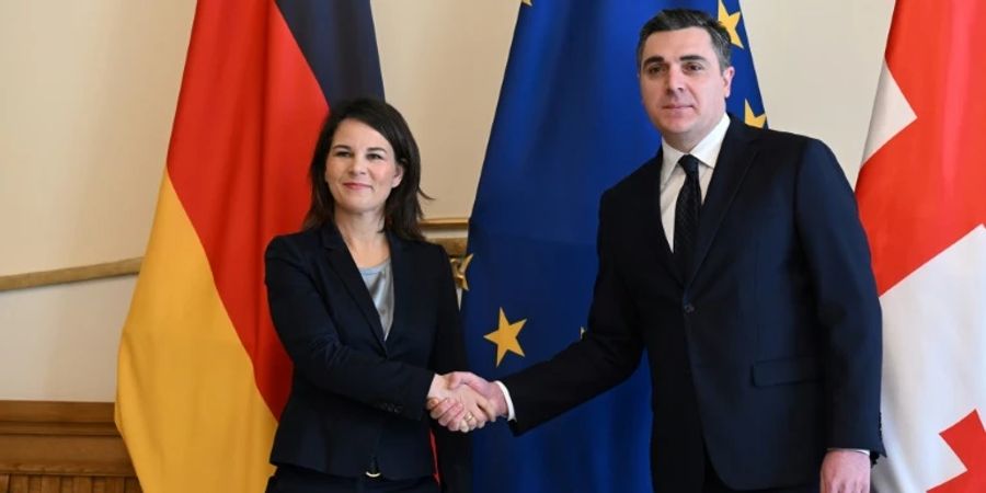 Baerbock und Georgiens Aussenminister Dartschiaschwili