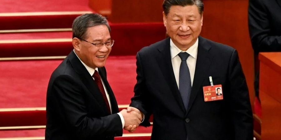 Li Qiang (links) und Xi Jinping