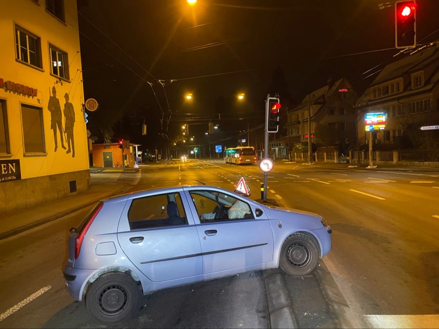 Unfall auf der Obergrundstrasse in Luzern