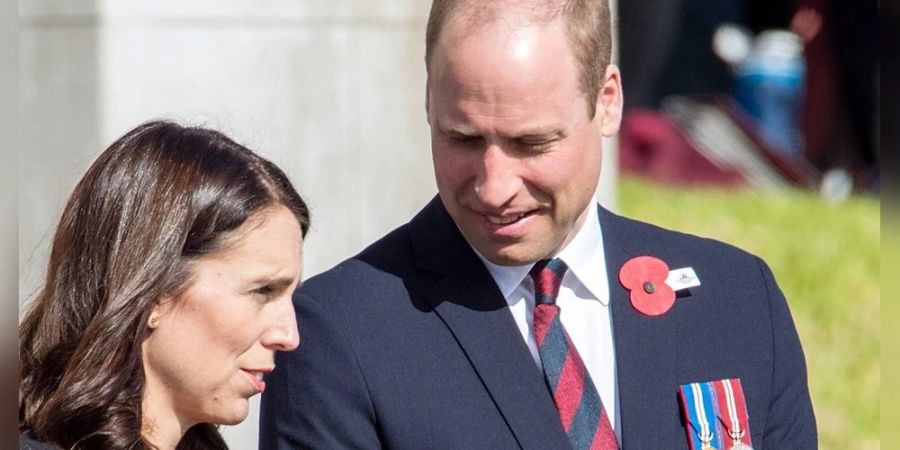 Prinz William mit Jacinda Ardern bei einem gemeinsamen Termin in Neuseeland.