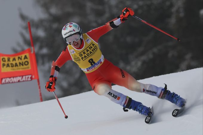 Michelle Gisin erwischt im Riesenslalom in Kronplatz keinen guten Lauf. Michelle Gisin Riesenslalom Kronplatz