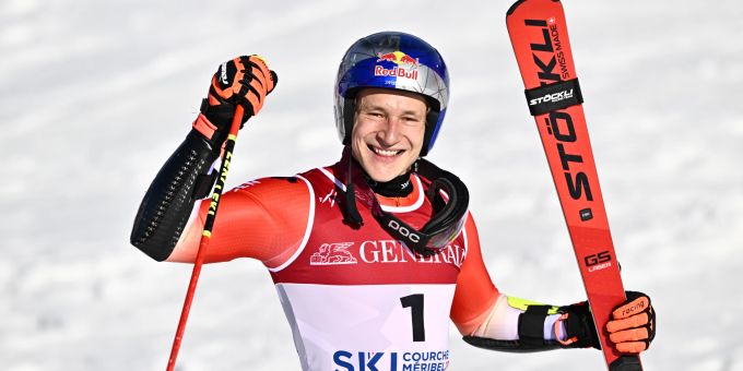 Marco Odermatt holte für die Schweiz an der Ski-WM 2023 zwei Goldmedaillen. Marco Odermatt ski-wm