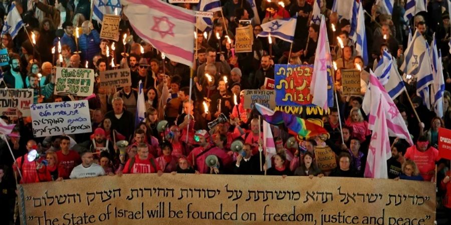 Proteste in Israel gegen eine geplante Justizreform