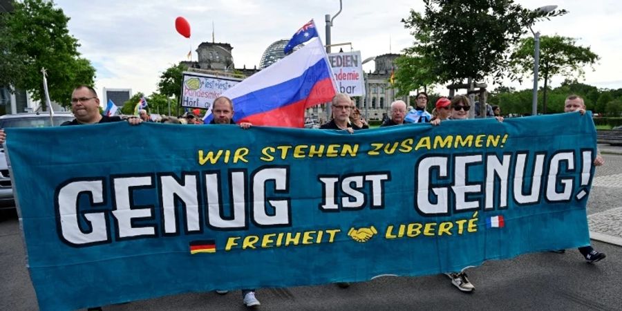 Demonstration in Berlin im September