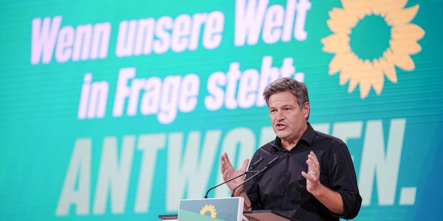Robert Habeck beim Grünen-Bundesparteitag in Bonn.