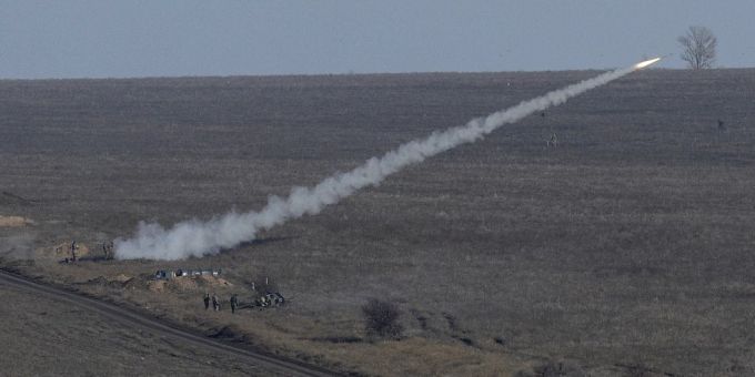 Ukrainische Soldaten im Jahr 2018 auf der Krim. Ukraine Krieg
