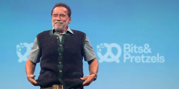 Arnold Schwarzenegger besuchte das Oktoberfest und die Bits & Pretzels-Messe. Arnold Schwarzenegger
