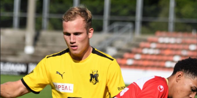Münsingen läuft in zwei Konter und verliert in Solothurn mit 1:2. Nick Rothen, Torschütze zum 1:2 Anschlusstreffer.