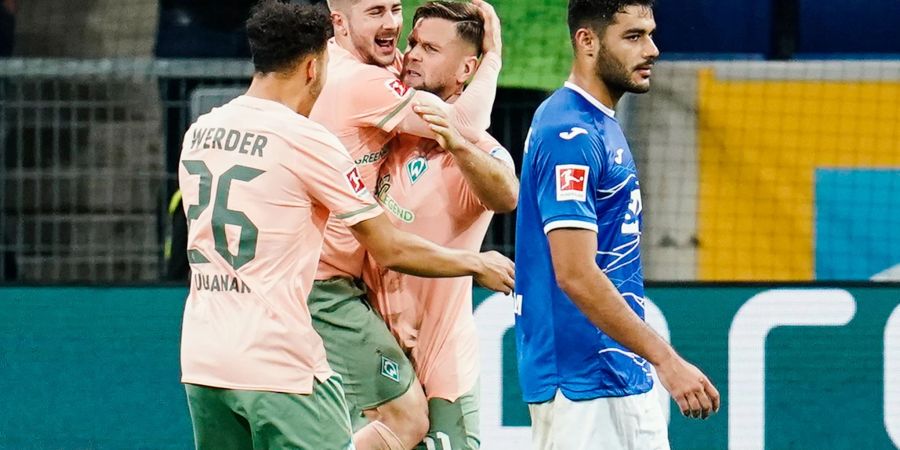 Niclas Füllkrug (M) war der Matchwinner für die Bremer bei der TSG 1899 Hoffenheim.