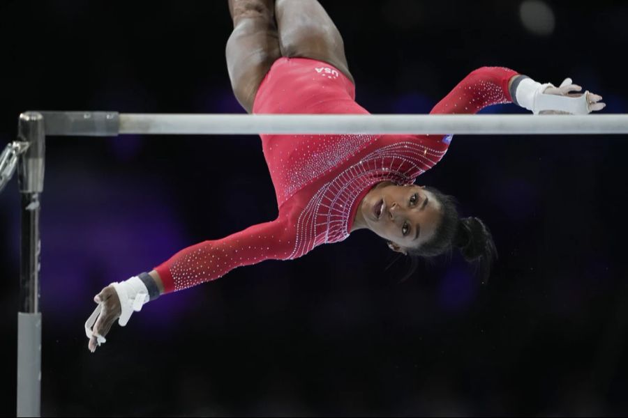 Simone Biles bei der WM in Antwerpen.