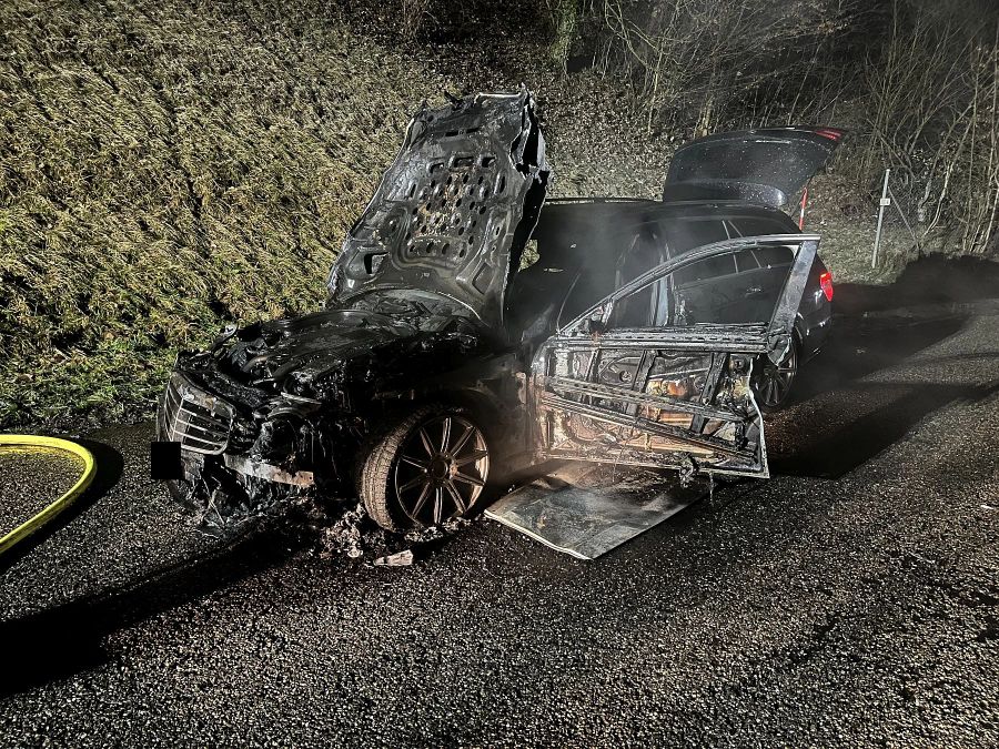 Brandschaden an Auto