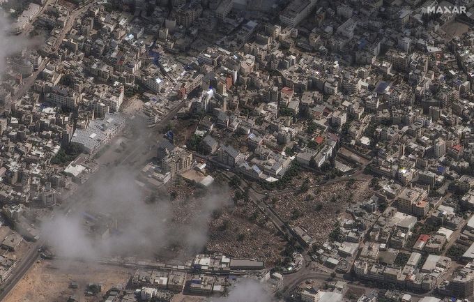 Ein Spital im Gazastreifen wurde am Dienstag im Israel-Krieg von einer Rakete getroffen. Israel krieg