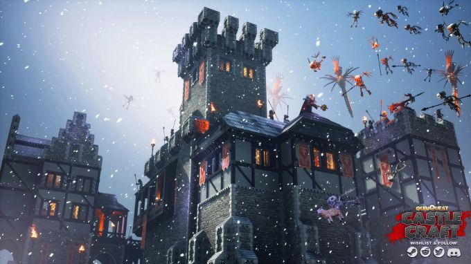 In «Castle Craft» erweitert man stetig seine Burg, um sie gegen die Angriffswellen mutierender Kreaturen zu verteidigen. swiss game awards
